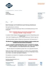 Sanierung Fichtenweg Brief