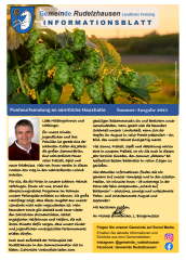 Titelseite Informationsblatt Sommer 2025