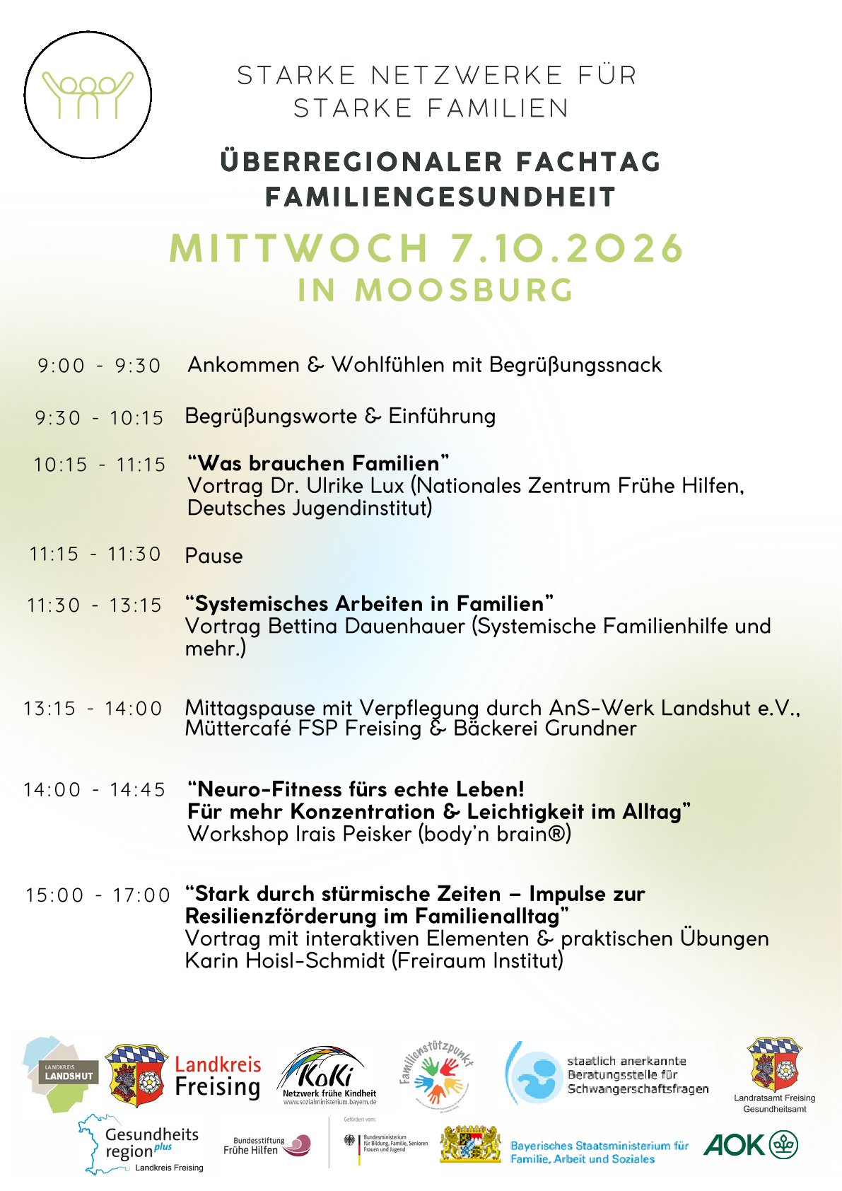 Starke Netzwerke für starke Familien - Einladung für Fachkräfte