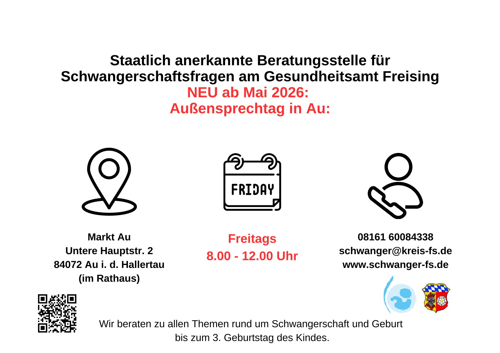 Staatlich anerkannte Beratungsstelle für Schwangerschaftsfragen am Gesundheitsamt Freising
